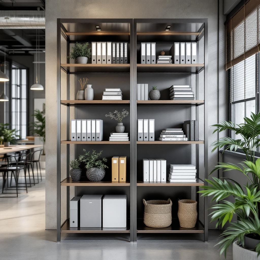 Libreros de acero inoxidable