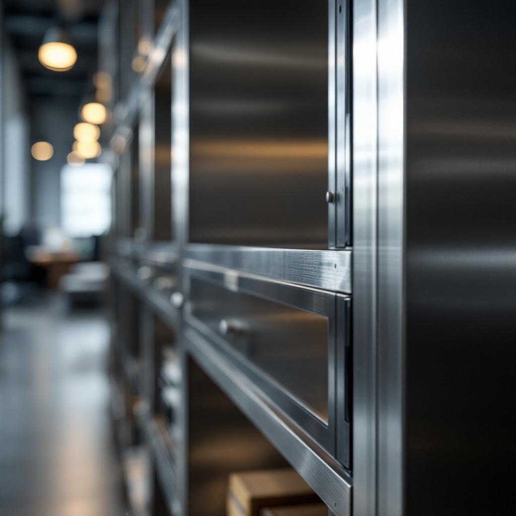 Libreros de acero inoxidable