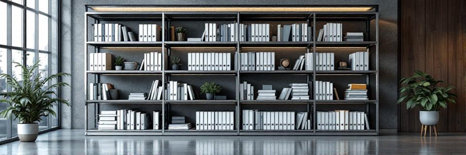 Libreros de acero inoxidable