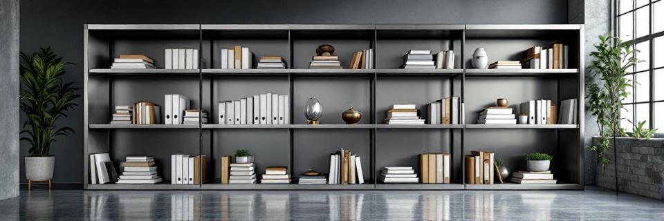 Libreros de acero inoxidable